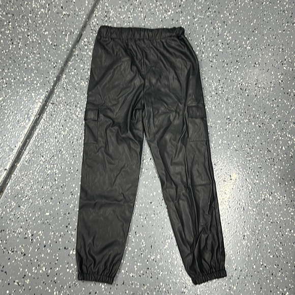 Faux leather joggers - Picture 4 of 5